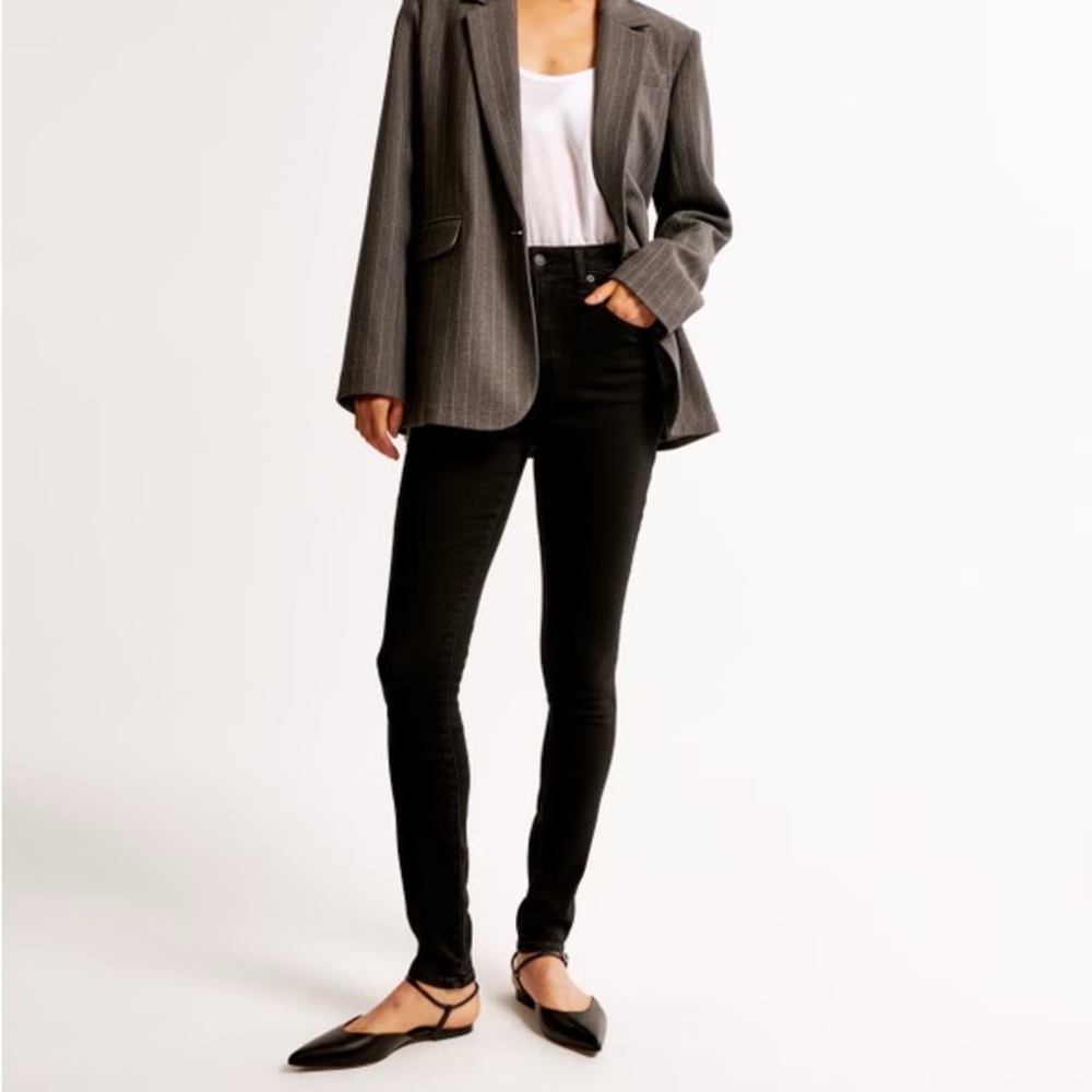 Abercrombie & Fitch High Rise Super Skinny Ankle High Rise (Curve Love)